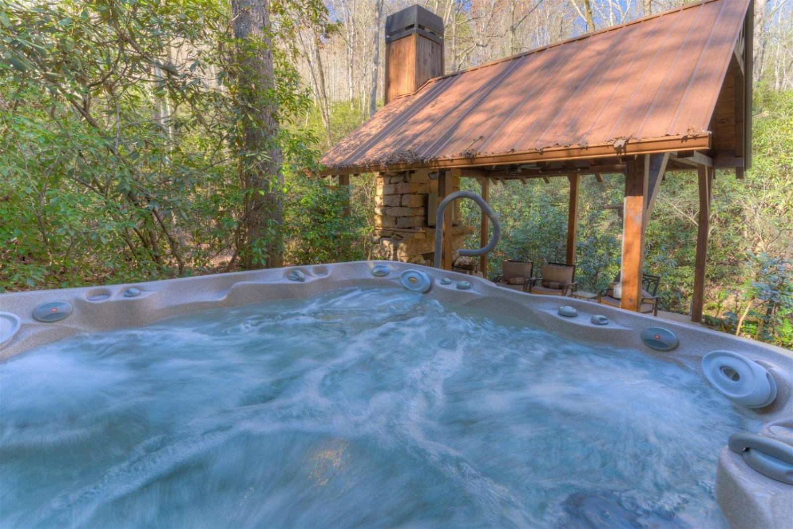 Rushing Waters - Creekside Cabin In North Ga 蓝岭 外观 照片