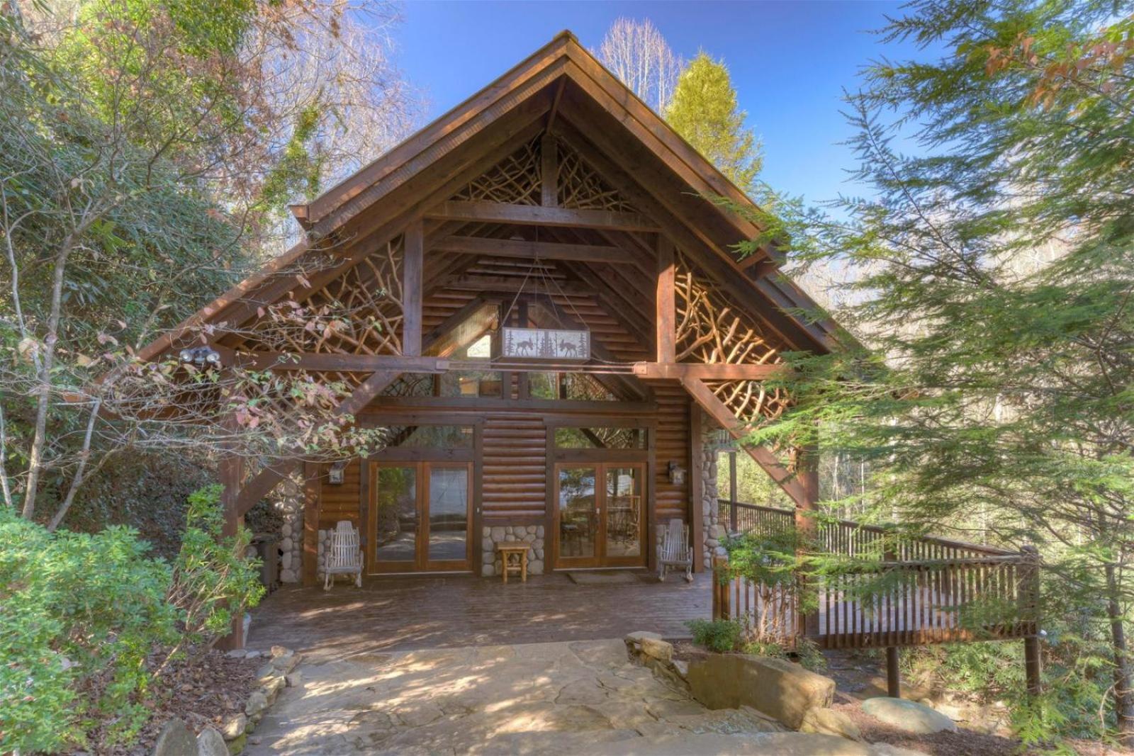 Rushing Waters - Creekside Cabin In North Ga 蓝岭 外观 照片